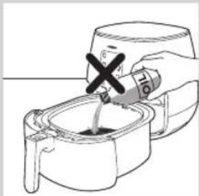 Line drawing of a hand pouring liquid into a container using a tool (no text or symbols)