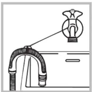HOTPOINT AQD1171D 697ID EU/A - Connecting the drain hose - 2