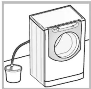 HOTPOINT AQD1171D 697ID EU/A - Manuel åbning af døren - 1