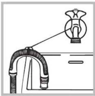 HOTPOINT AQD1171D 697ID EU/A - Veden poistoletkun liittäminen - 2