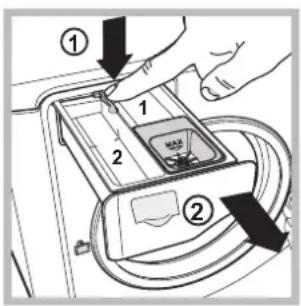 HOTPOINT AQD1171D 697ID EU/A - Pulire il cassetto dei detersivi - 1