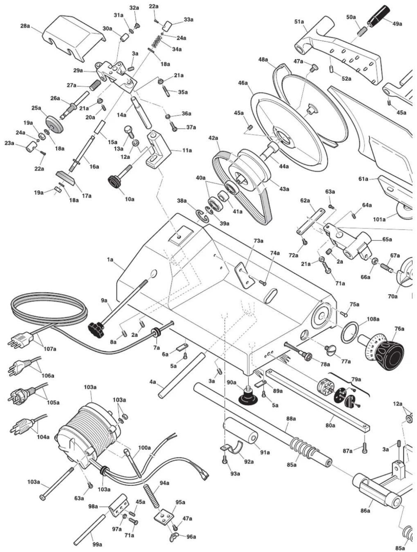 Exploded view diagram of a washing machine with numbered parts and labeled parts in Chinese