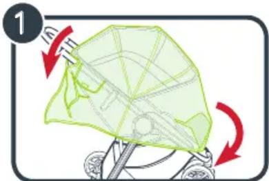Illustration of a green mechanical component with red arrows indicating motion direction (no text or symbols)