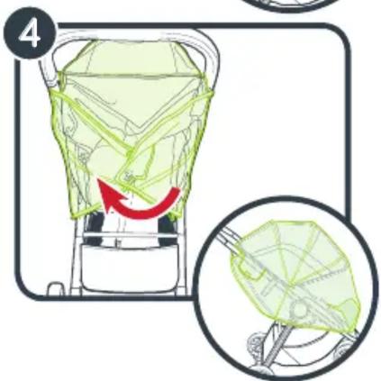 Diagram illustrating a mechanical device with a green mesh component and a magnified inset showing the internal structure.
