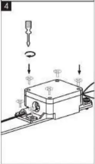 Diagram showing a mechanical assembly with labeled components and directional arrows indicating motion or rotation.