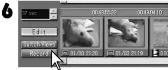 37 sec Edit Switch Views Record 00:48:55:22 00:49:04:10 01/03 21:20 01/03 21:19 D00