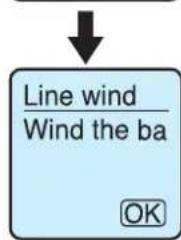 Line wind Wind the ba OK