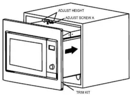 ADJUST HEIGHT ADJUST SCREW A TRIM KIT