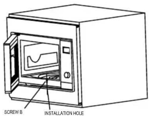 SCREW B INSTALLATION HOLE