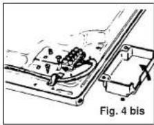 Mechanical assembly diagram showing components and a labeled section (Fig. 4 bis), no readable text or symbols present.