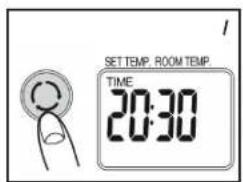 SETTEMP. ROOM TEMP. TIME 20:30