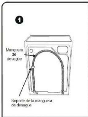 Manguera de desague Soporte de la manguera de desague