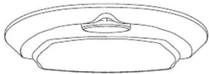 Simple line drawing of a bowl-like object with a central lid (no text or symbols)