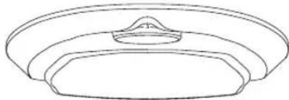 Simple line drawing of a bowl-like object with a central lid (no text or symbols)