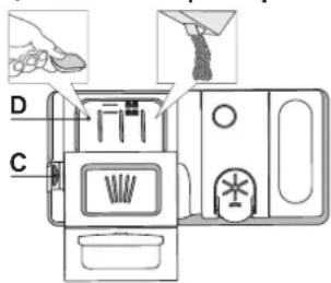 WHIRLPOOL WSIO 3O23 PFE X - ТАЗАЛАУ ҚҰРАЛЫ ЫДЫСЫН ТОЛТЫРУ - 1