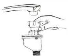 Hand holding a tool with a handle, no text or symbols visible