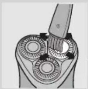 PHILIPS 6000 series HQ6676 - Seminggu sekali: unit pencukur dan ruang rambut - 1