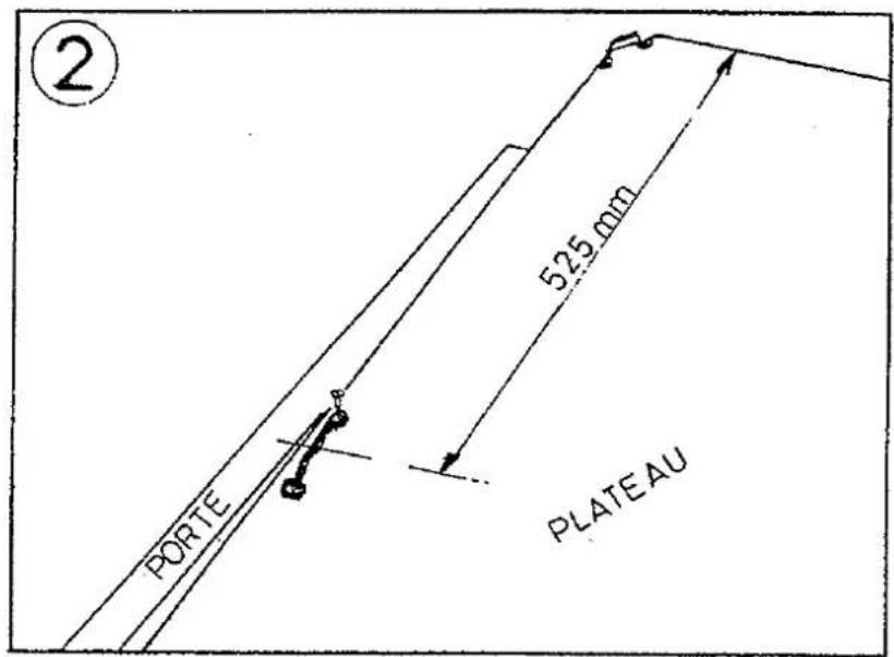 ② 525 mm PORTE PLATEAU
