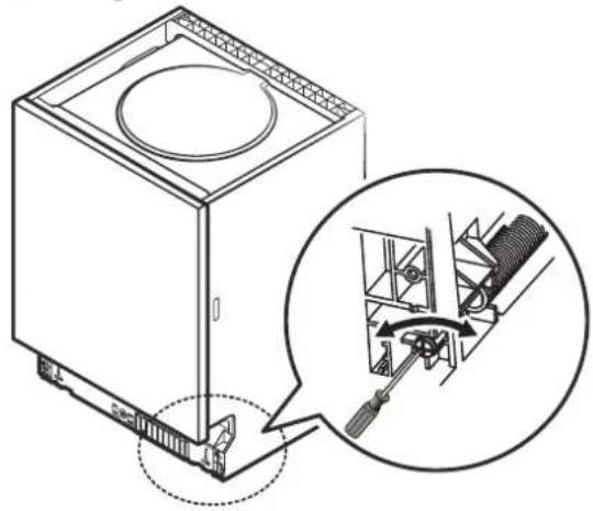 Meireles MLL 126 W - Etapa 3. Ajuste da tensão da mola da porta - 1