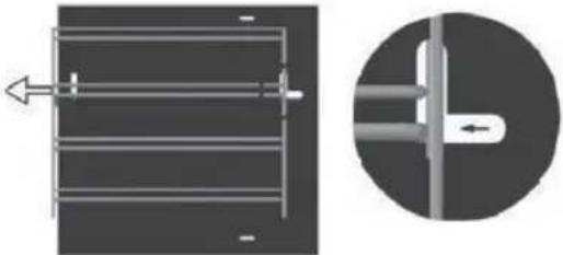Meireles MFG 2604 X - RETIRAR AS GRELHAS LATERAIS DO FORNO - 2