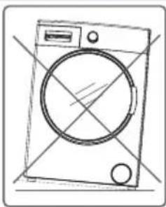 Line drawing of a washing machine with circular vent and side buttons (no text or symbols)