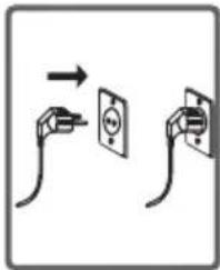 Two electrical plugs with wires, one connecting to a wall socket and the other holding a socket (no text or symbols).