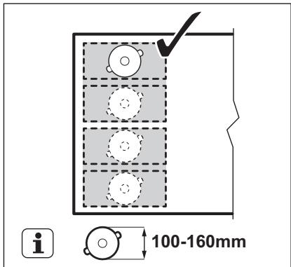 SMEG SI1F7955B - Keittoastian halkaisija ja asento - 1