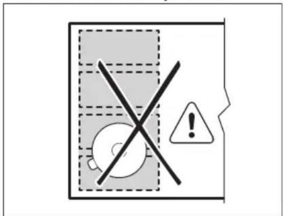 Warning sign with cross symbol and warning triangle, indicating no liability or invalid status