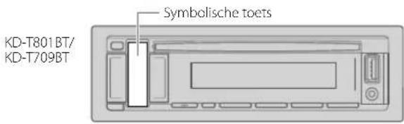 Symbolische toets KD-T801BT/KD-T709BT