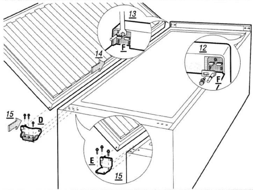 Technical diagram of a mechanical assembly with labeled parts and numbered annotations