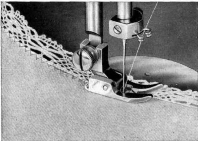 VERITAS Textima 8014/23 - g) Das Annähen von Spitzen (Abb. 41) - 1