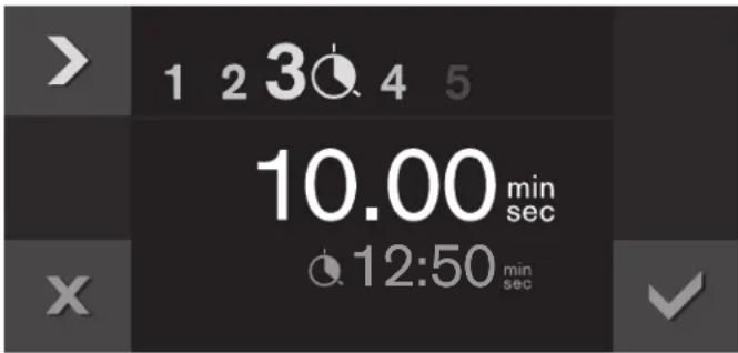 1 2 3 4 5 10.00 min sec 12:50 min sec