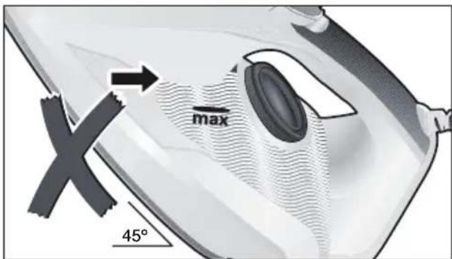 max 45°