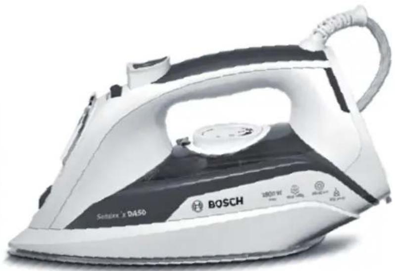 Exterior view of a Bosch air iron with visible branding and mounting marks (no text-heavy elements)