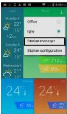 ARCHOS Weather Station - Para remover uma Estação de Meteorologia da Aplicação - 2