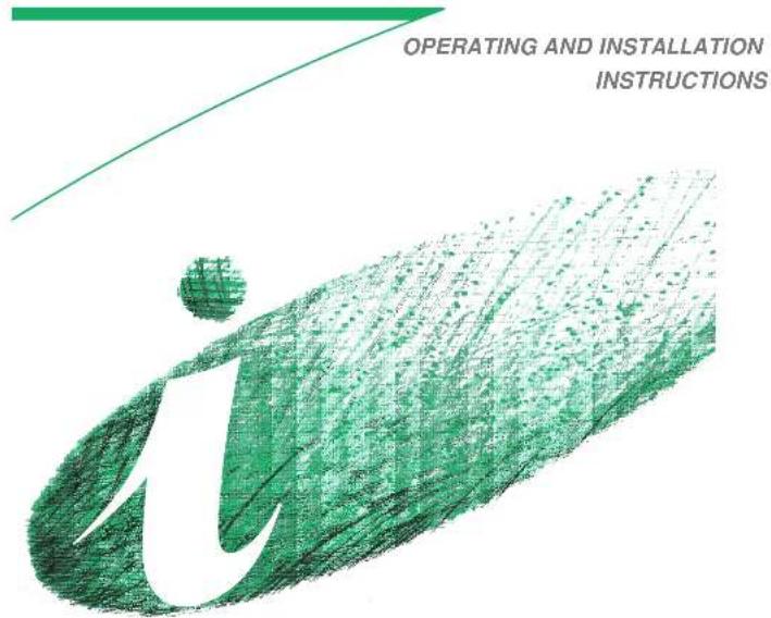 OPERATING AND INSTALLATION INSTRUCTIONS