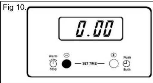 Fig 10. 0.00 Alarm Stop SET TIME Push Both