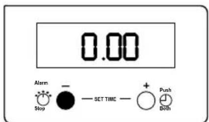 0.00 Alarm Stop - SET TIME + Push Both