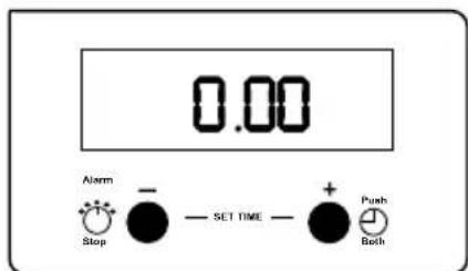 0.00 Alarm Stop SET TIME + Push Both