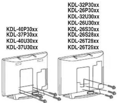 KDL-40P30xx KDL-37P30xx KDL-40U30xx KDL-37U30xx KDL-32P30xx KDL-26P30xx KDL-32U30xx KDL-26U30xx KDL-26S30xx KDL-26S28xx KDL-26T28xx KDL-26T26xx