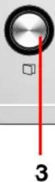 Close-up of a metallic ring with a red vertical line and number 3 below, no text or symbols present.