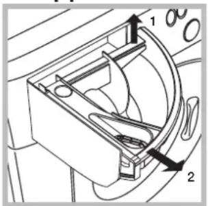 Hotpoint Ariston RSG 724 JA EU - Καθαρισμός του συρταριού απορρυπαντικών - 1