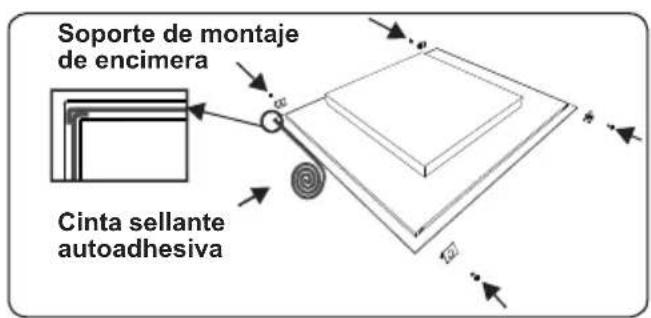 Soporte de montaje de encimera Cinta sellante autoadhesiva