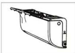 Technical line drawing of a mechanical component or housing (no text or symbols)