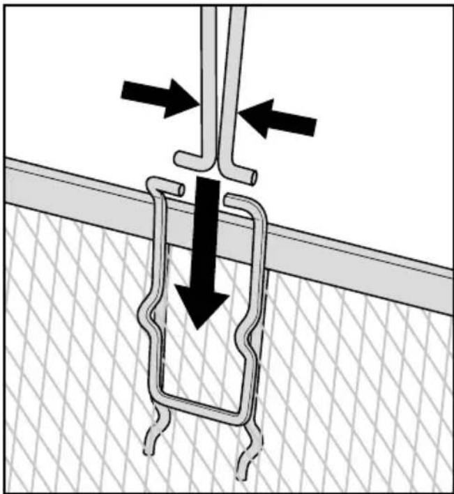 Diagram of a mechanical or structural component with directional arrows indicating force or movement (no text or symbols present)