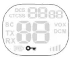 DCS CTCSS 88.88 SC 88 VOX TX DCM RX
