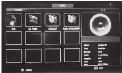 MUSIC 1 / 5 Effect Up Folder Audio3 Audio-300/600/600 Album Audio Type 2P Video Sound Box Alt Audio 100% Audio Audio Champ AudioFlow 400% Wise 400% Digital Delete EBT