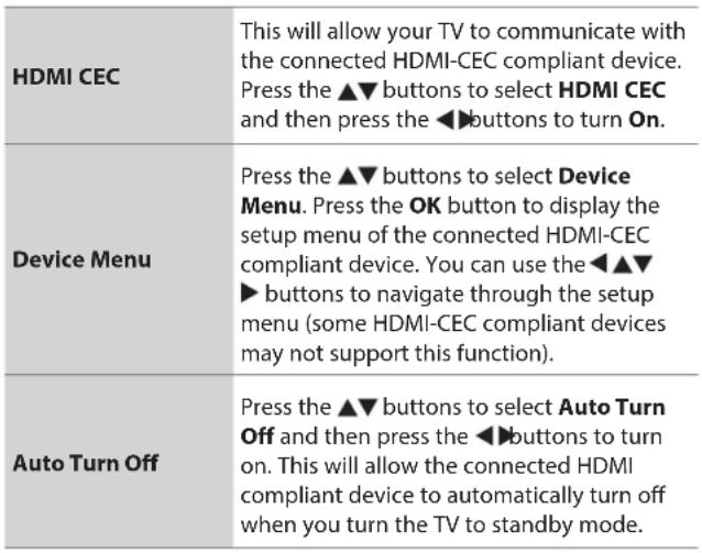 Logik L32HED13A - HDMI CEC (Consumer Electronics Control) (HDMI Mode) - 3