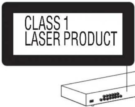 CLASS 1 LASER PRODUCT