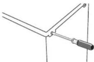 Simple line drawing of a mechanical clamp or tool with no text or symbols